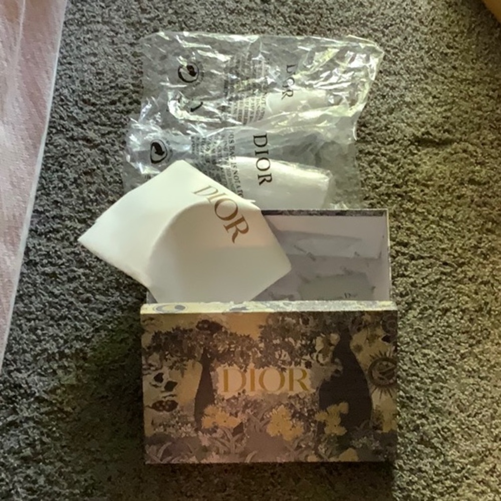 Dior Floral Patterned Box with Gold Accents